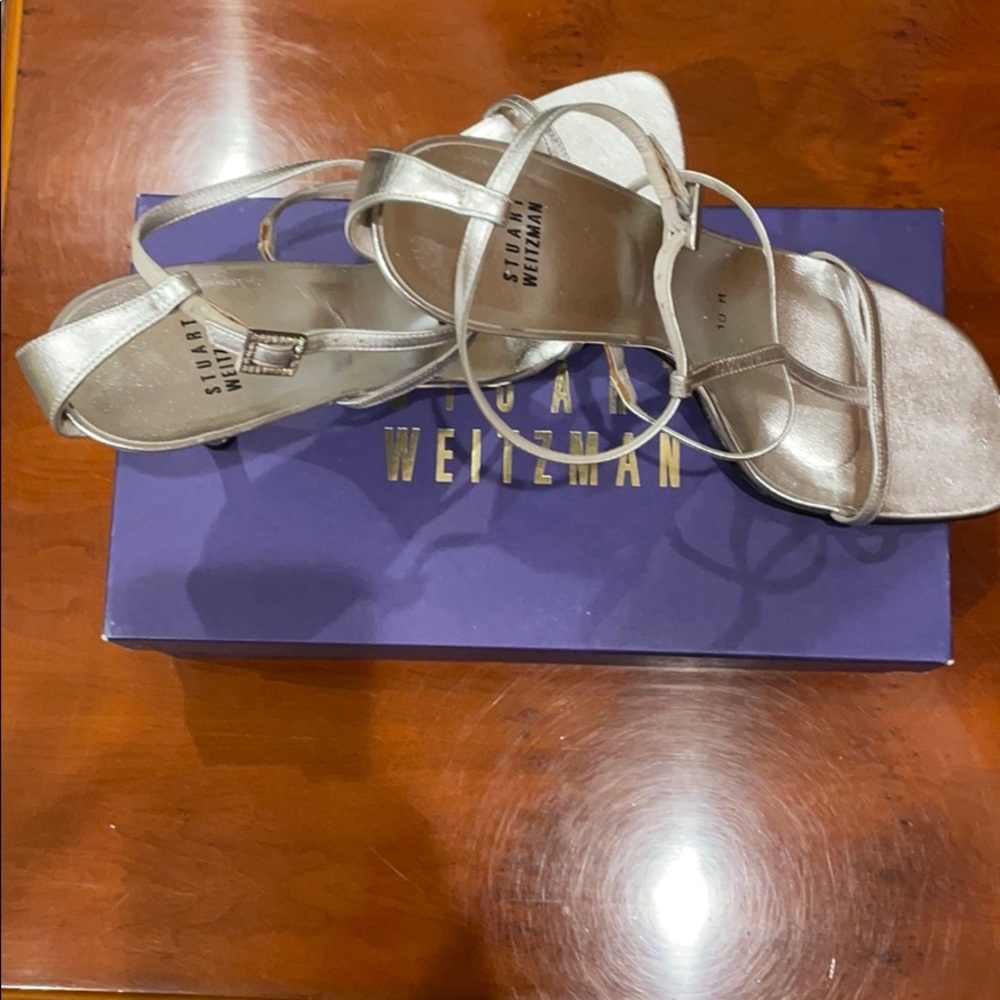 Stuart Weitzman cocktail heeled sandals